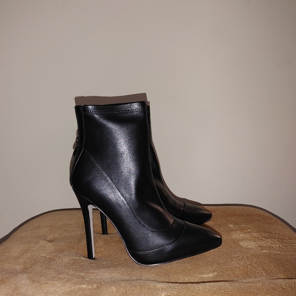 Black Stiletto Ankle Booties